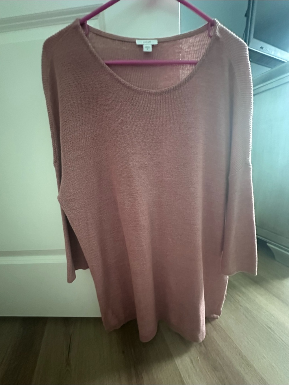 J. Jill Dusty Rose Scoop Neck Sweater